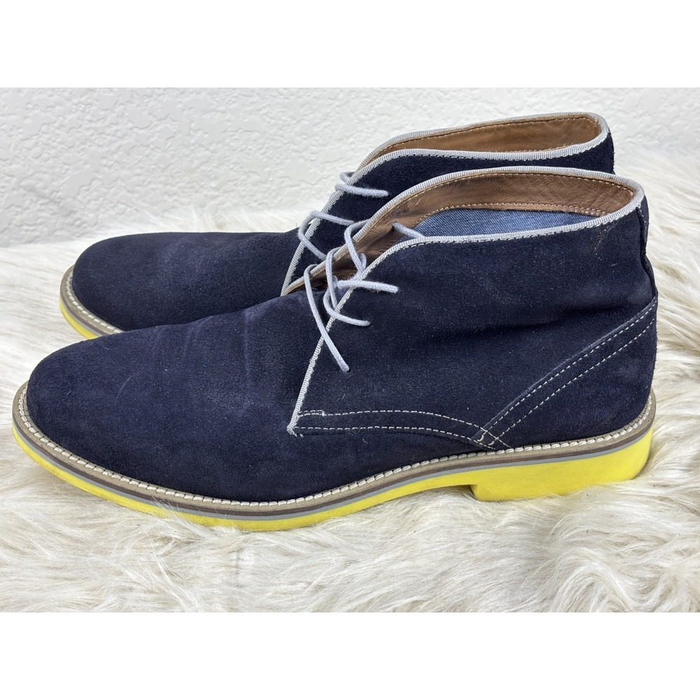 Aldo Mens 8 Blue Suede‎ Chukka Boots Lace Up Ankle Casual Streetwear